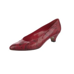 Celine Python Animal Print Pumps - image 1